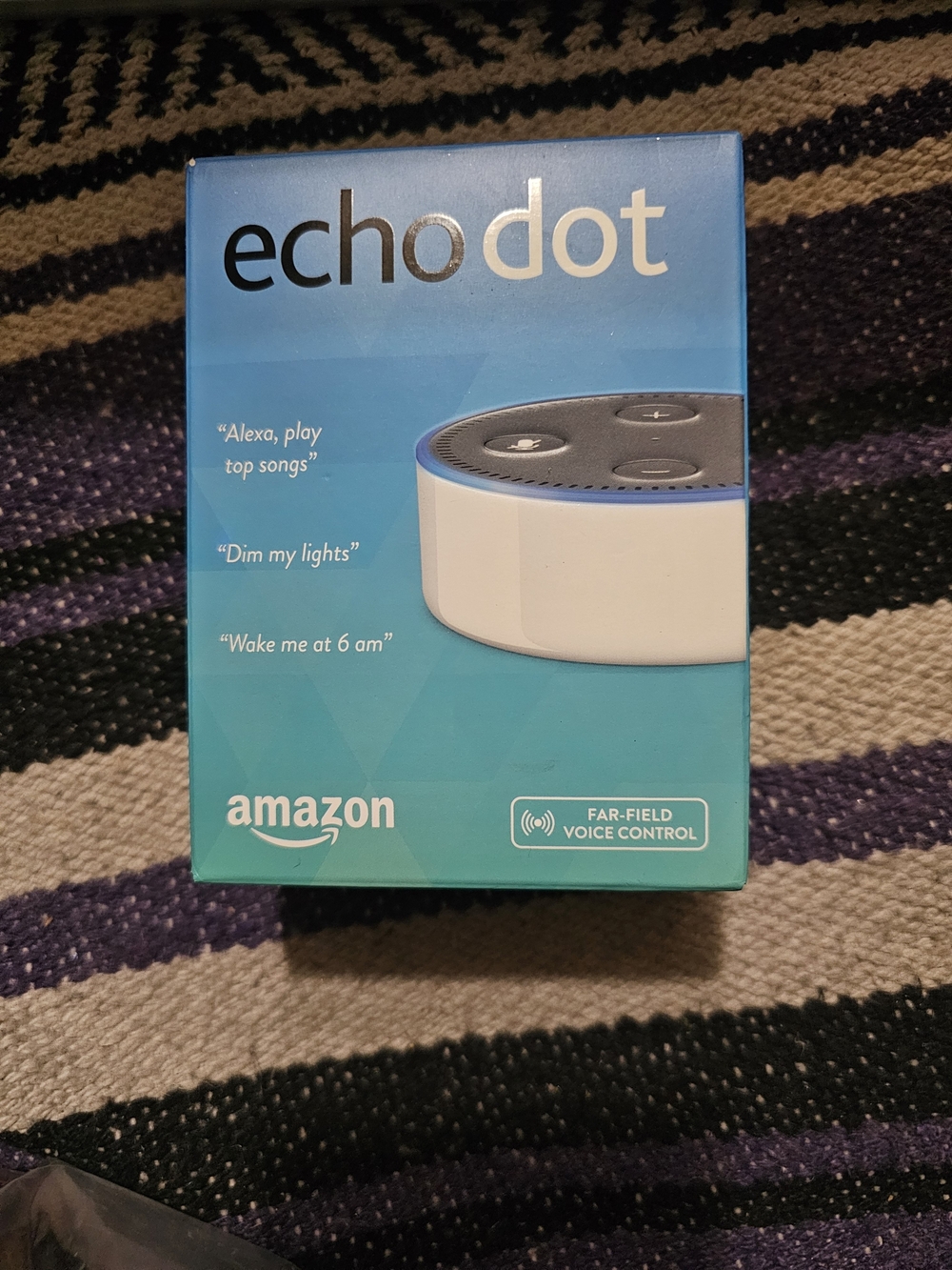 Amazon Blue Gradient Echo Dot Retail Box